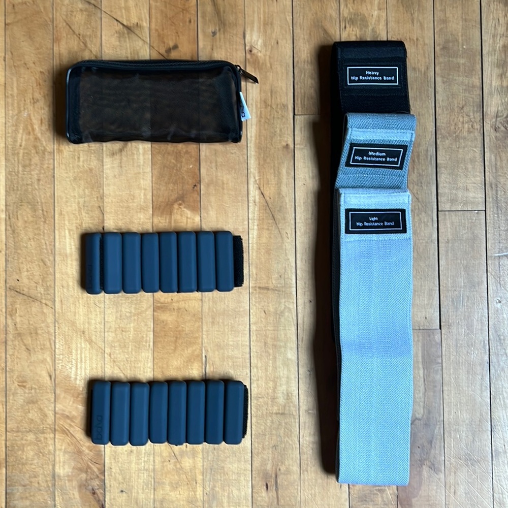 Bala bangles and Italic resistance bands
